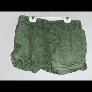 Army green shorts